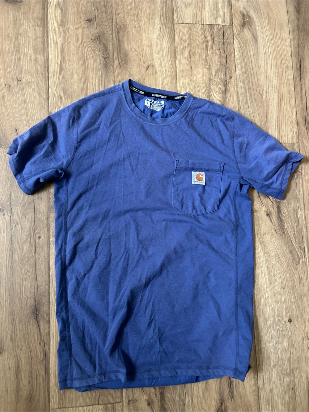 Carhartt Short-Sleeve Pocket Tees in Red, Blue & Orange (3-Pack) - Picture 3 of 4